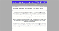 Desktop Screenshot of nationwideroofingequipmentandsupplies.com